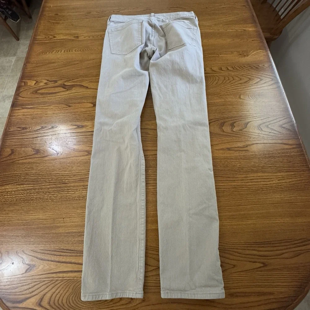 J Crew Khaki Men's‎ 484 Slim Fit Straight Leg Denim Stretch Jeans Size 31x34